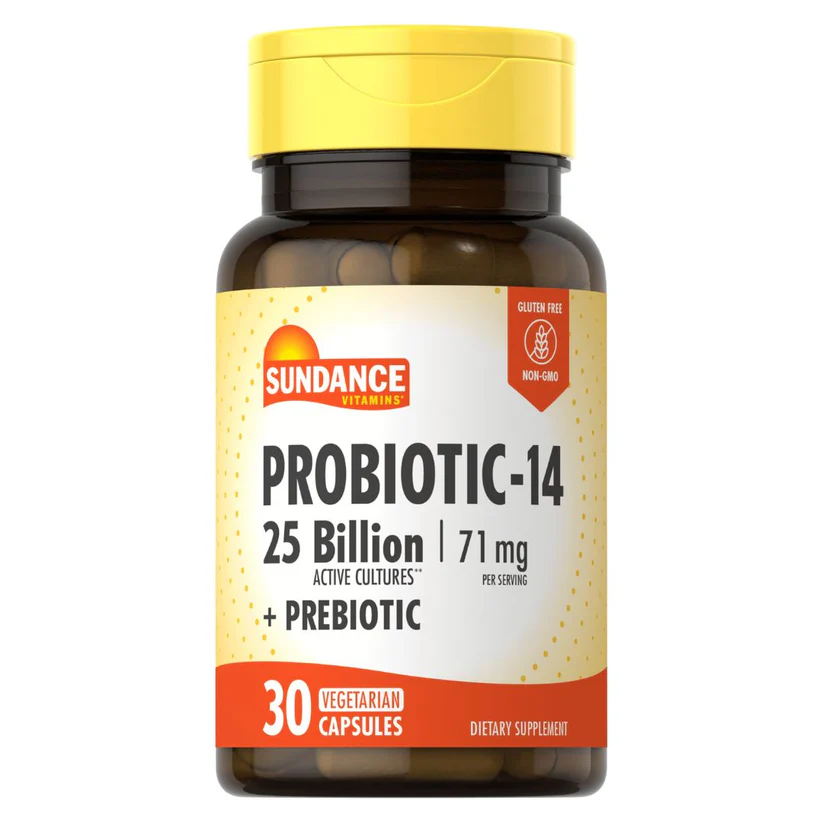 Probiotic .14 25 billion culture + prebiotics. 30 vegetarian capsules