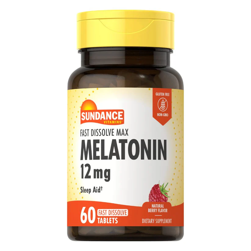 Melatonin 12 mg fast.dissolving, maximum of 60 fast.dissolving tablets